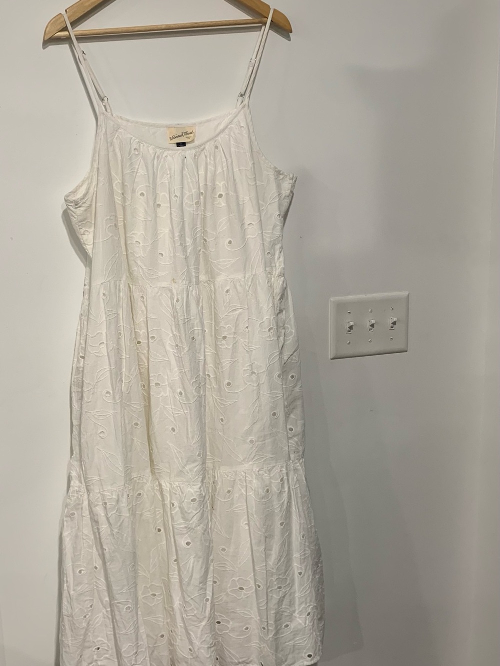 Universal Thread White Eyelet Midi Dress